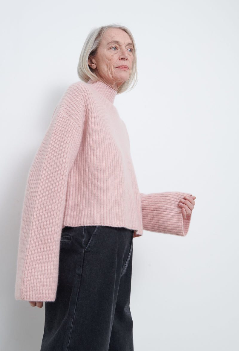 Faro Sweater in Pink Melange