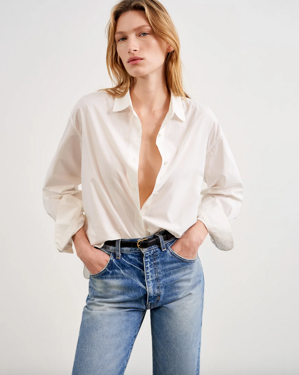 Mael Oversized Shirt in White