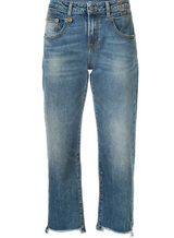 R13 cropped straight-leg jeans